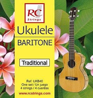 Royal Classics UKB40 Ukulele Baritone set. Clear